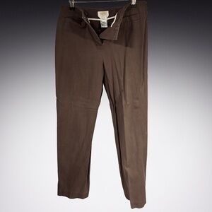 Talbots Brown 10 Long Slacks